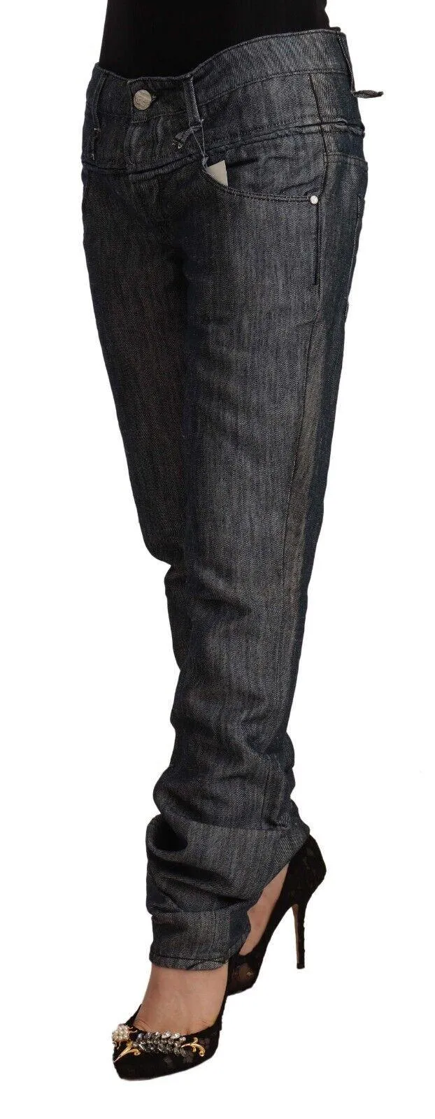 Acht Chic Mid-Waist Straight-Cut Jeans