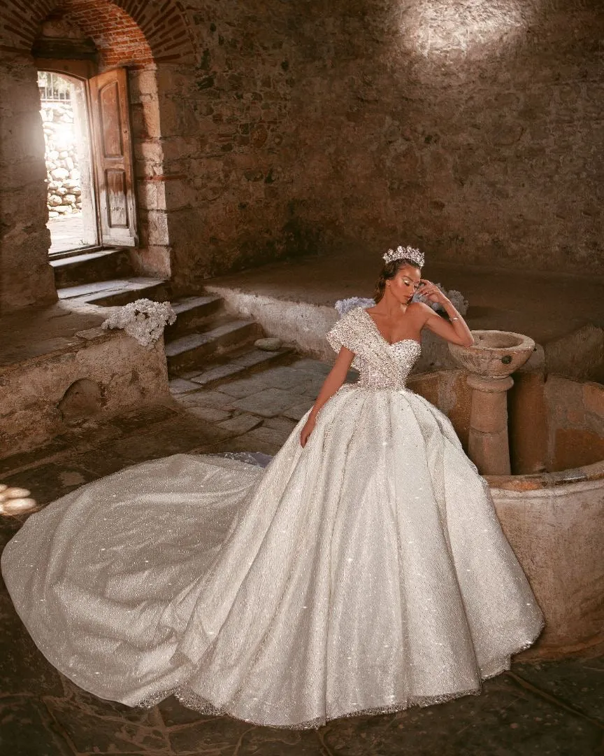 Amani Elegant  White Wedding Dress