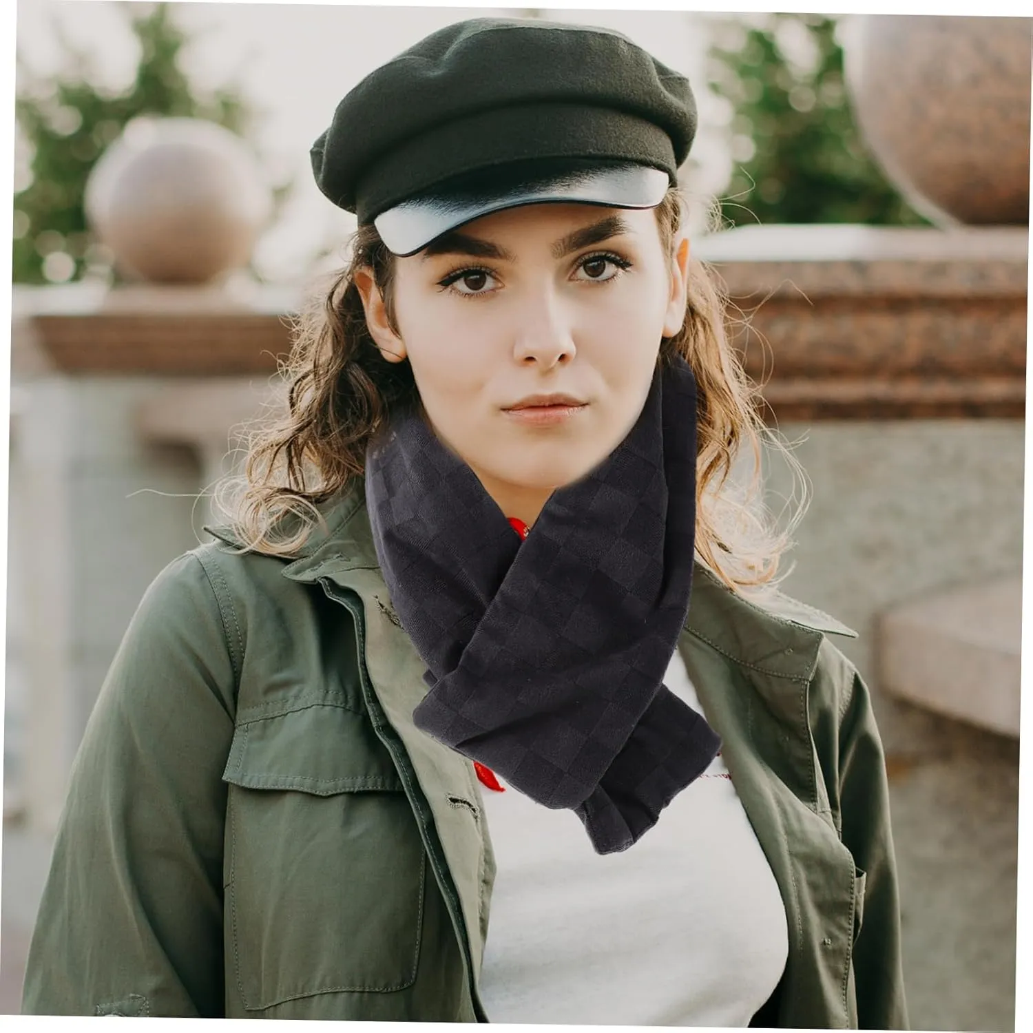 BESTYASH Heated Scarf USB Charging Electric Neck Warmer for Winter Comfort Soft Chinlon Blend present for Men