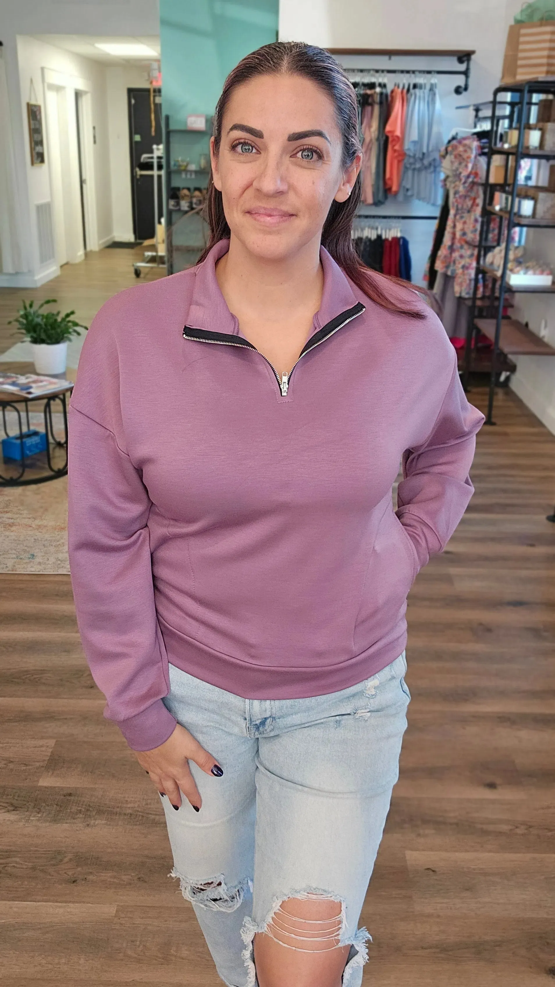 Bridget Quarter-Zip Pullover