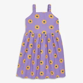 Clearance kids woven tank sundress in sunflowers