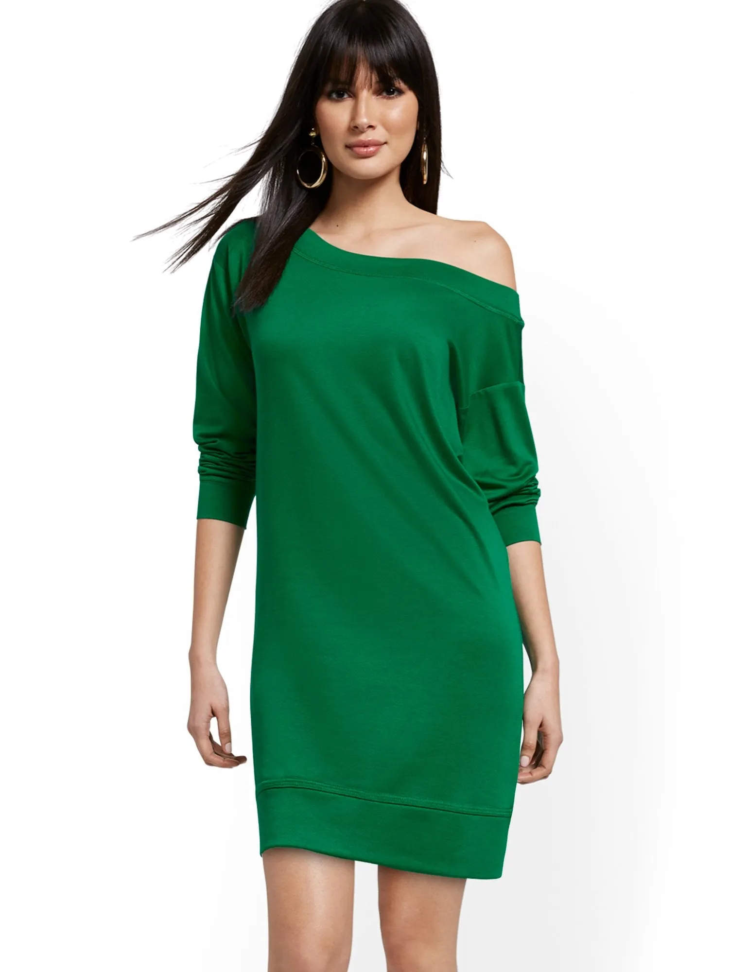 Dreamy French Terry Slouch Sweatshirt Dress
