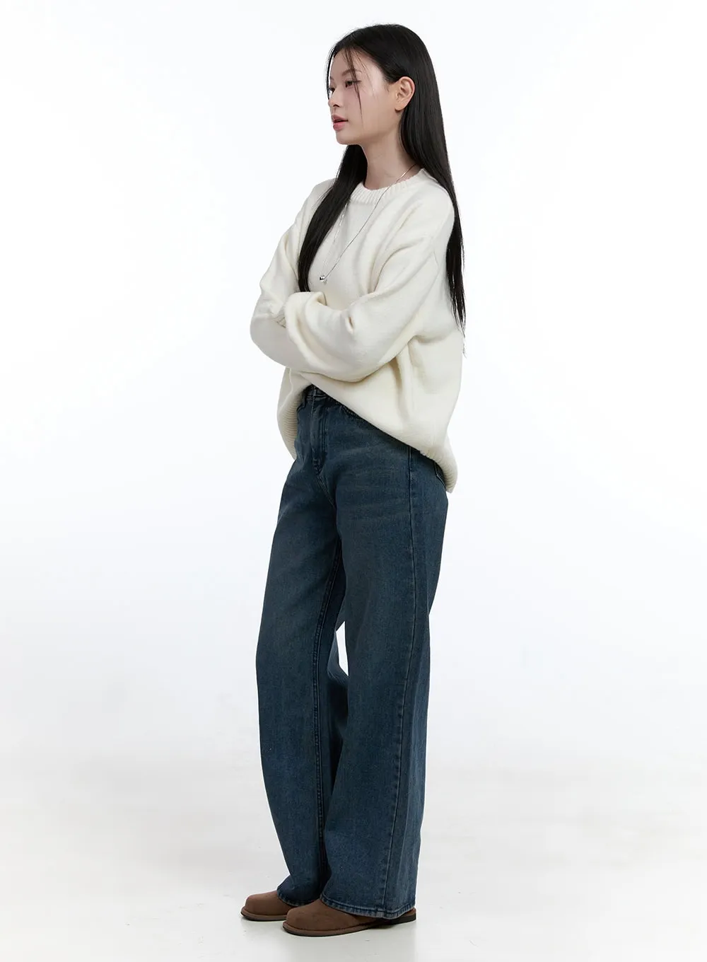 Elise Urban Chic Wide-Leg Jeans OO429