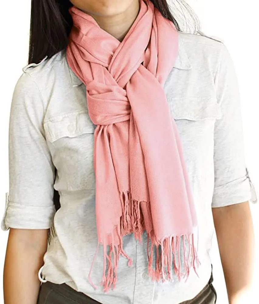GEARONIC TM Women's Soft Pashmina Scarf Winter Shawl Wrap Scarves Lady Fashion in Solid Colors