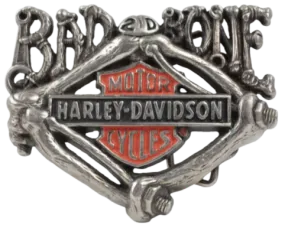 Harley Davidson Bad 2 D Bone Belt Buckle
