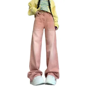 High Waist Wide Leg Denim Trouser Jeans