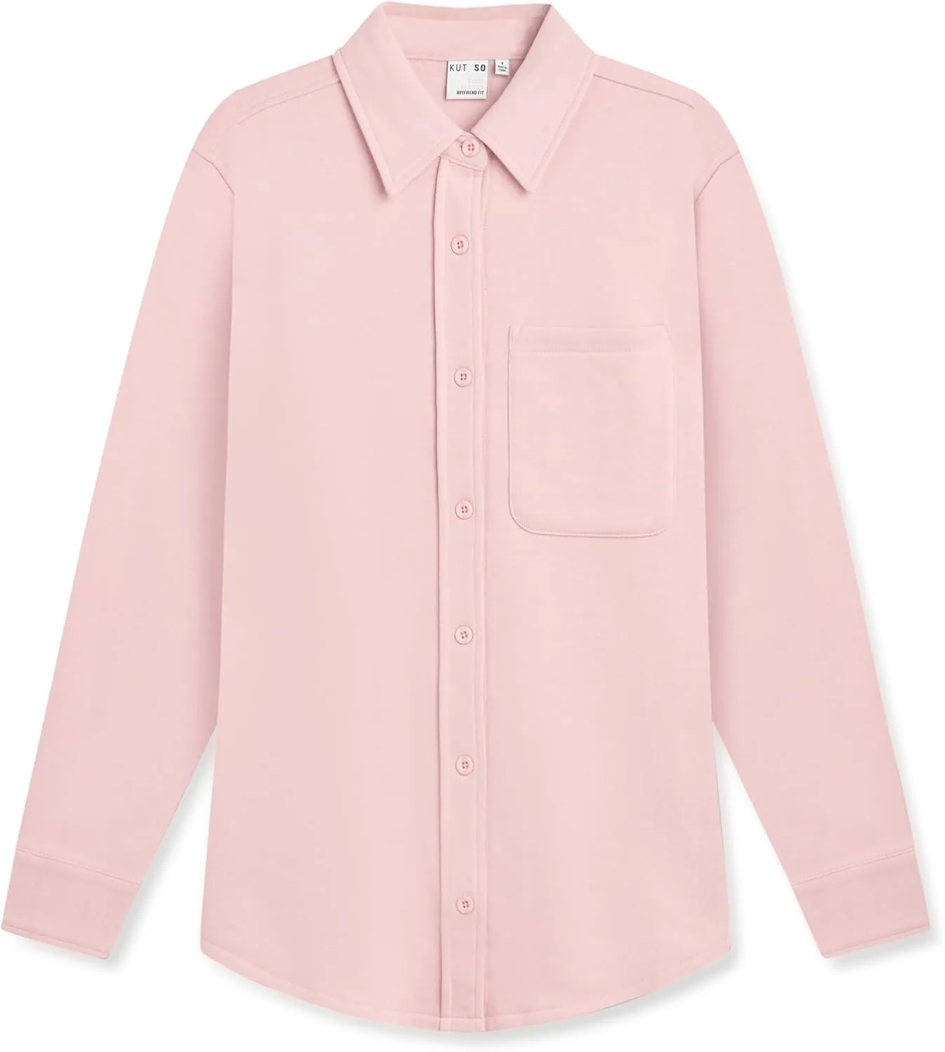 KUT & SO Women’s Shacket – Midweight Fleece Shirt Jacket – Boyfriend Fit, Chic Layering Piece