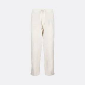 Linen Drawstring Trousers (Beige)