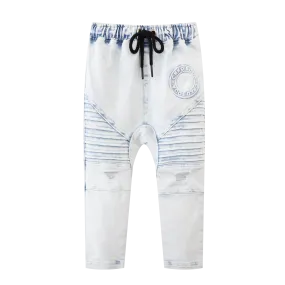 Mateo Embossed Jeans - Blue