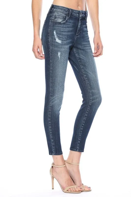 Medium-Dark Cropped Skinnies