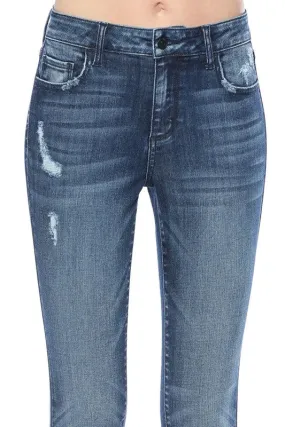 Medium-Dark Cropped Skinnies