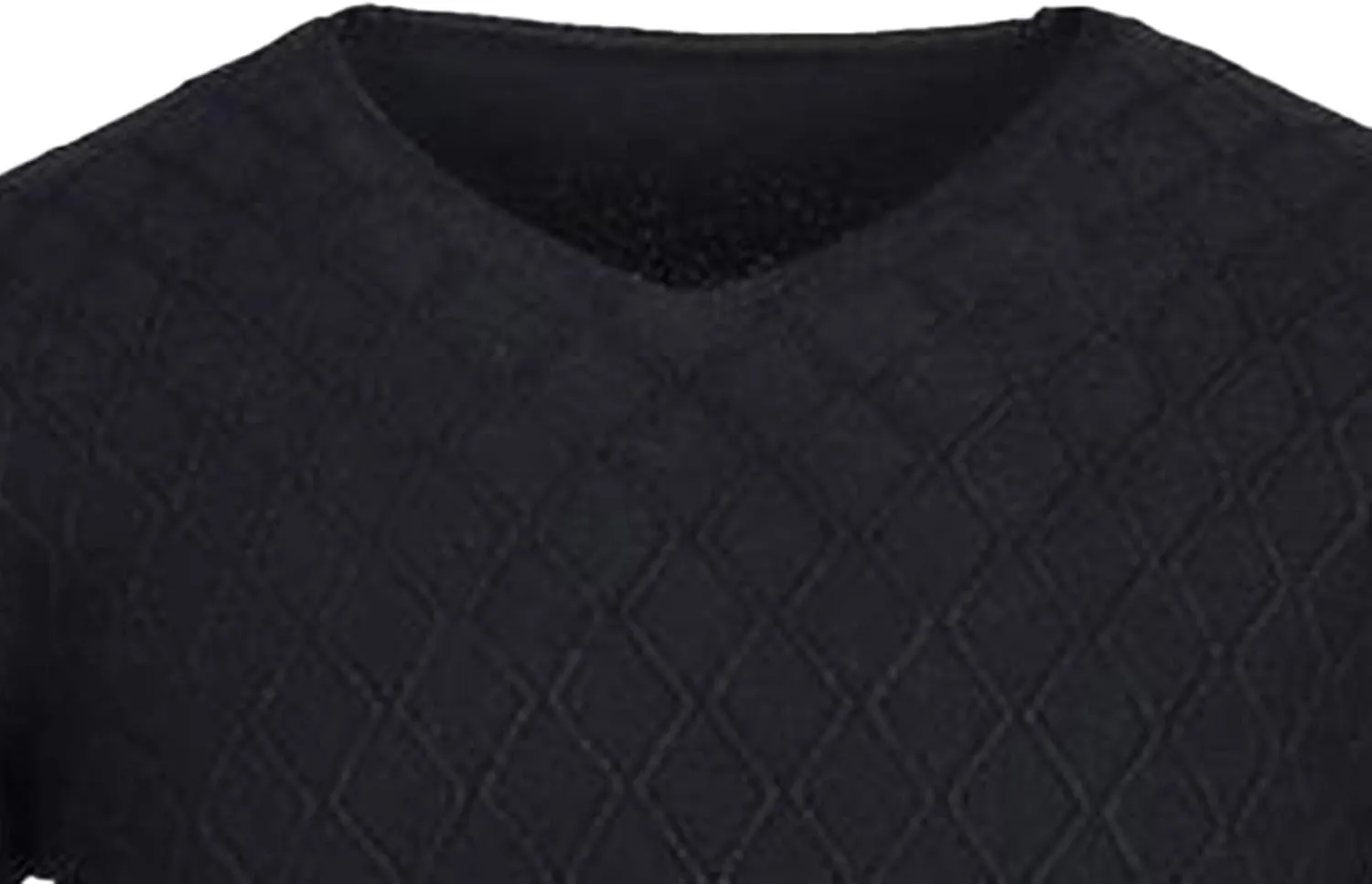 Men's Solid Color Slim V-Neck Sweater Pullover Thin Stylish Tops Lightweight Breathable Casual Sweatshirt