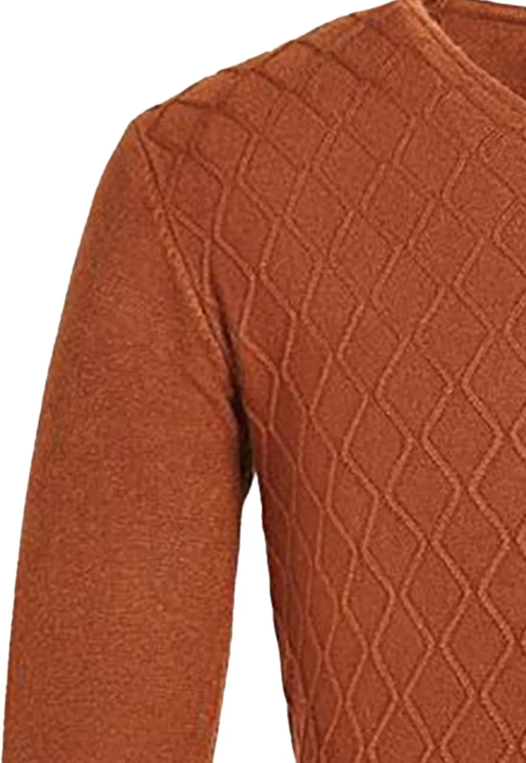 Men's Solid Color Slim V-Neck Sweater Pullover Thin Stylish Tops Lightweight Breathable Casual Sweatshirt
