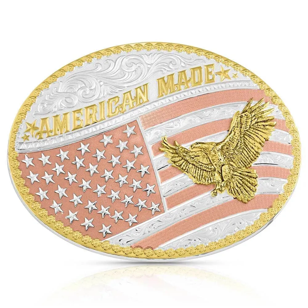 Montana Silversmiths Big Bold Stripes American Made Classic Buckle-49910