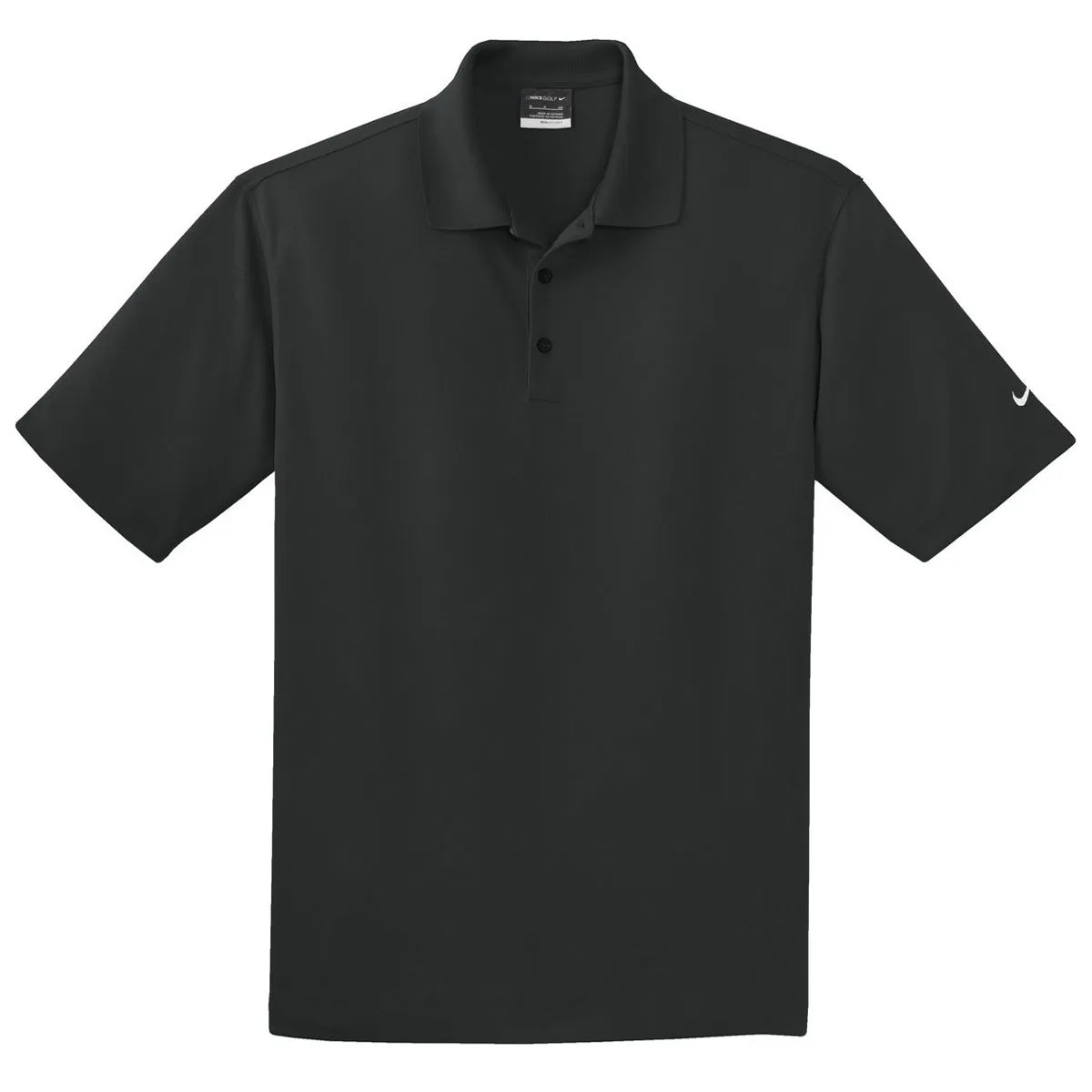 Nike Men's Black Dri-FIT Micro Pique Polo