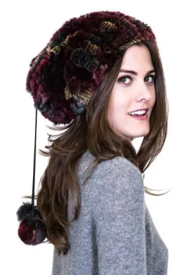 OSLO - Knitted Rex Rabbit Convertible Neck Warmer/Hat