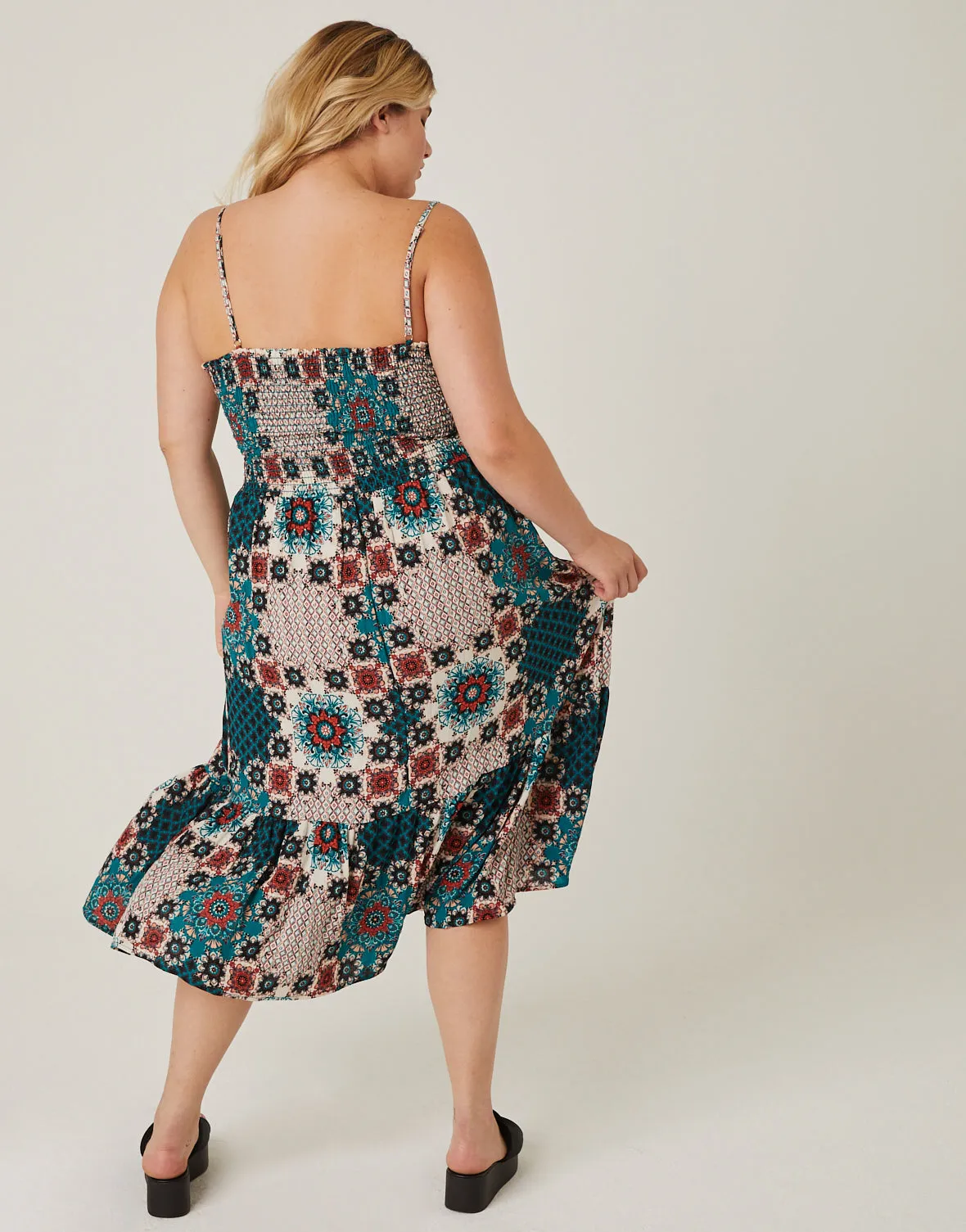 Plus Size Multi Pattern Sundress