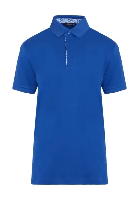 Regular Fit Cotton Sax Polo T-Shirt