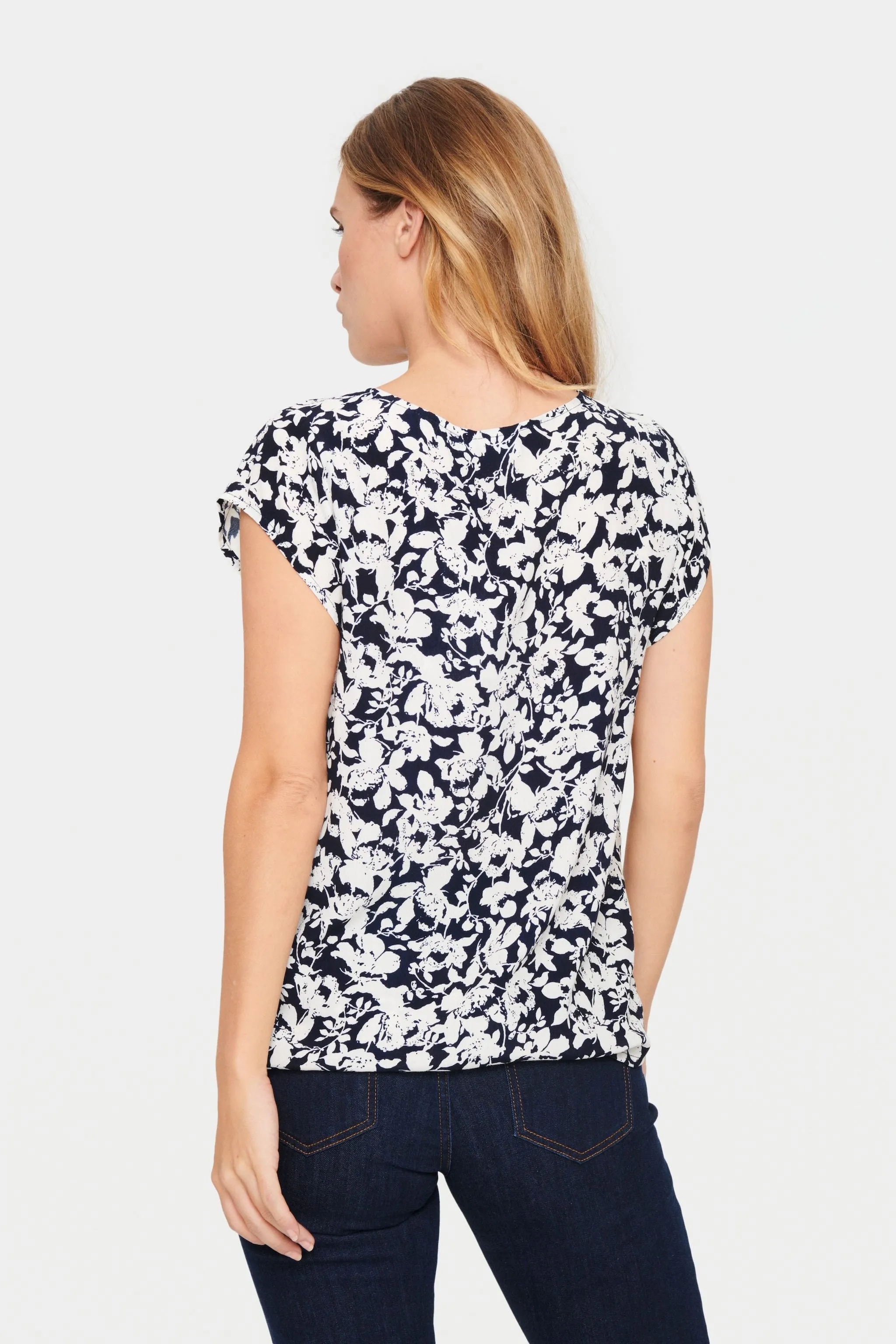 Saint Tropez Blanca Adele Top in Night Sky Porcela