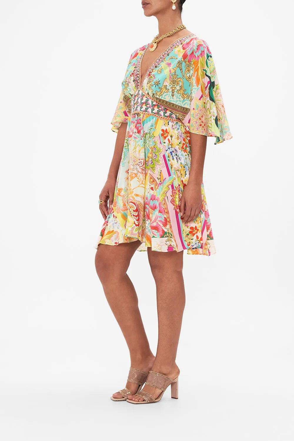 SHORT WAISTED DRESS AN ITALIAN WELCOME