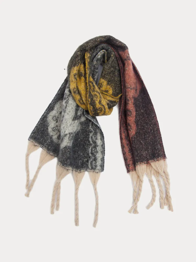 Soft Warm Tassel Shawl Scarf