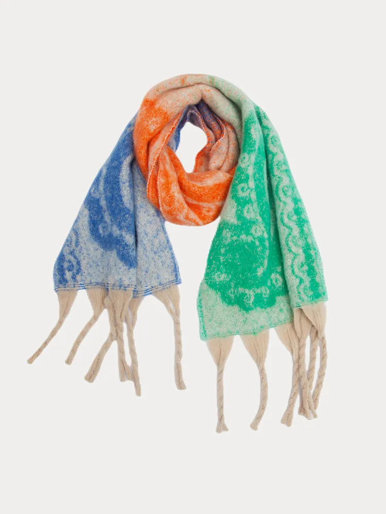 Soft Warm Tassel Shawl Scarf
