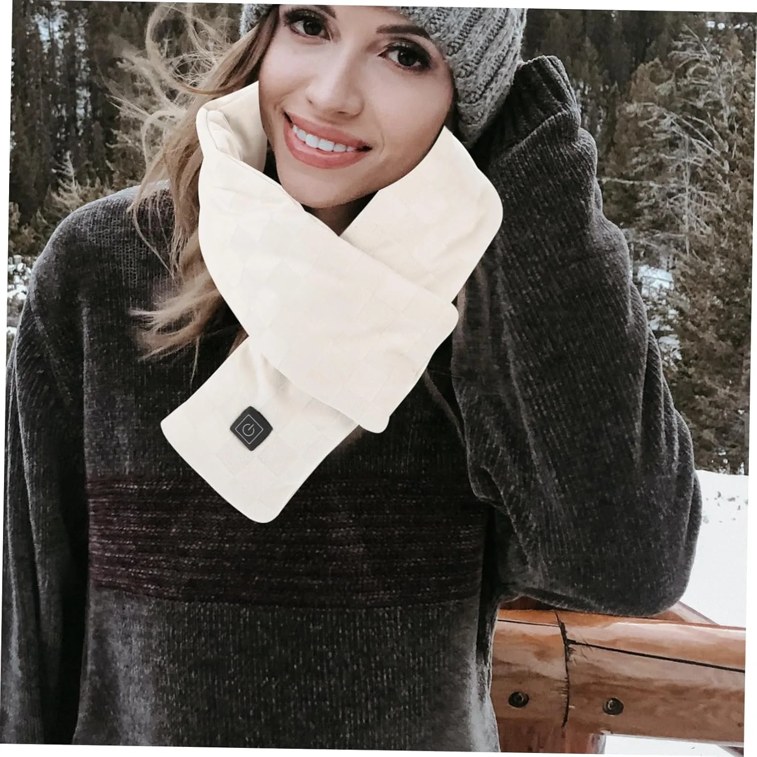SOIMISS Heating Scarf Silk Faux Fur Stole Blanket Tassel Wrap Satin Cooling Cashmere Scarf Sleeve Towels Faux