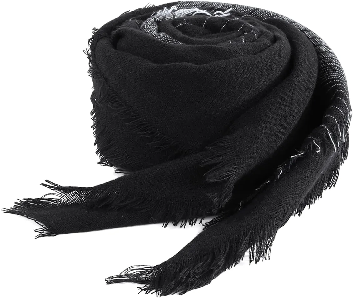 Sweet Gifts for Women - Plaid Blanket Scarf, Trendy Tartan Scarves, Oversized Wrap Shawl