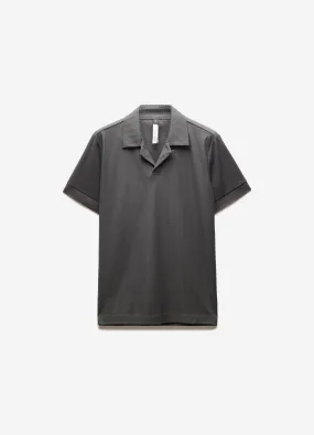 Textured Stripe Polo Thyme
