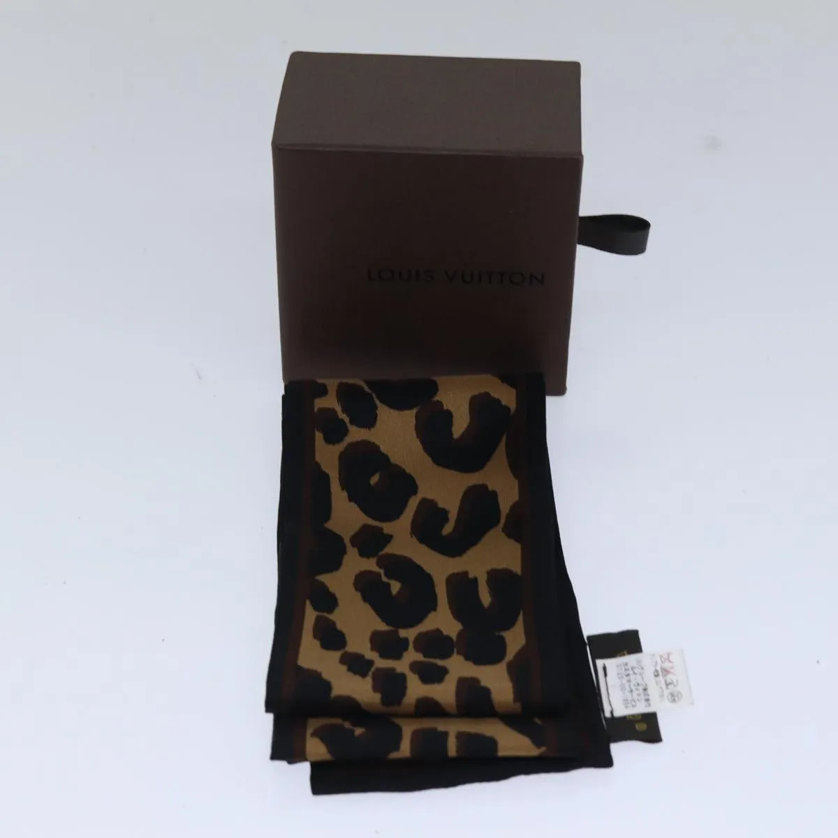Trendy Inspired Louis Vuitton Bando Scarf Silk Brown Lv Auth Ac3232