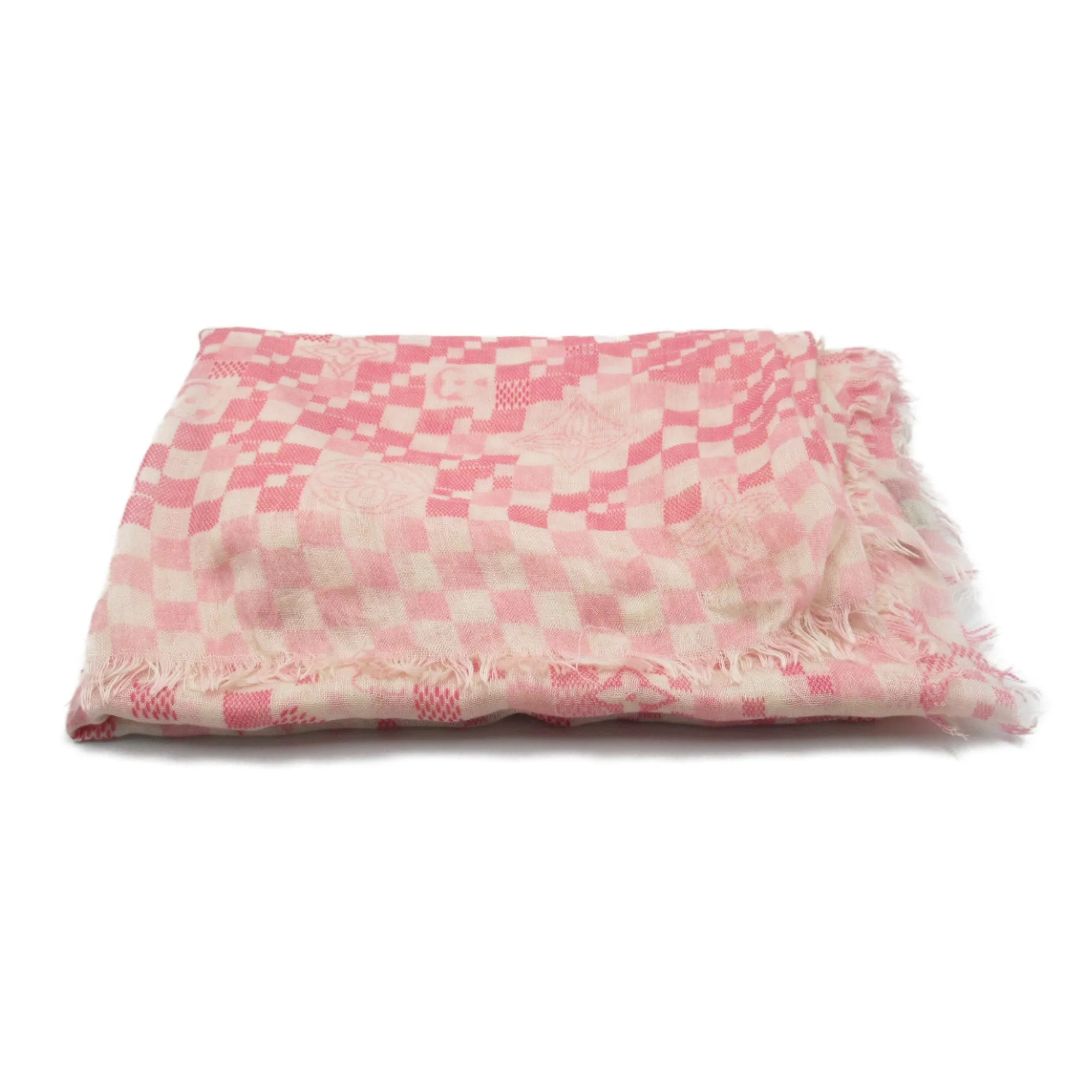 Trendy Inspired Louis Vuitton Scarf Pink Cashmere