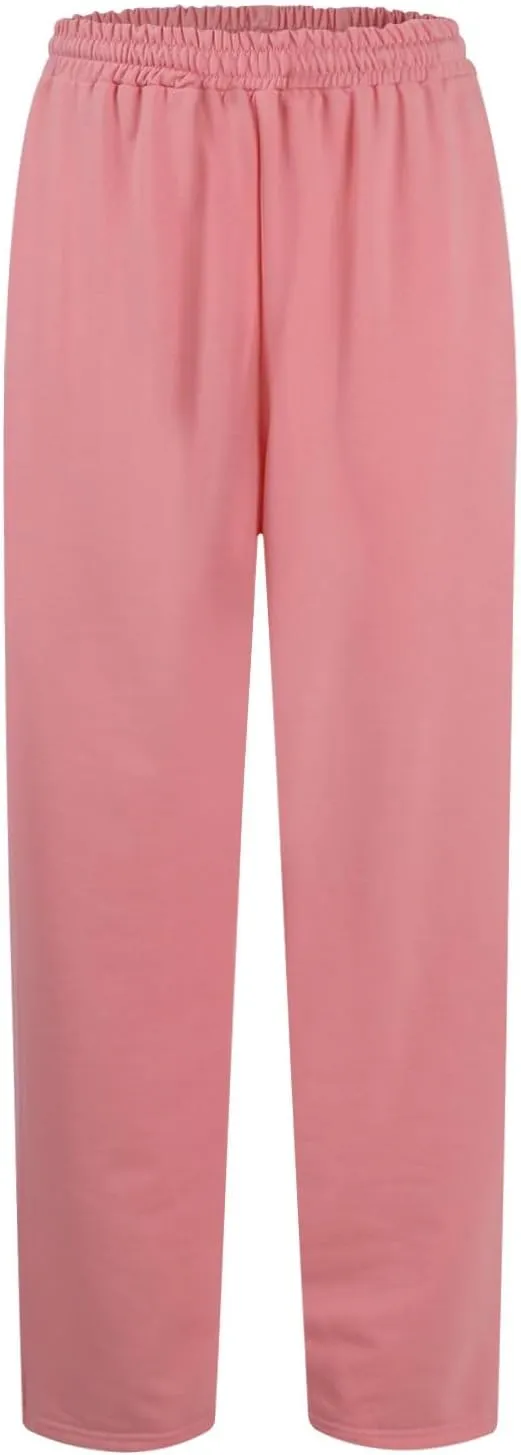 Wide Leg Sweatpants Women High Waisted Linen Pants Drawstring Workout Baggy Sweatpants Comfy Lounge Pants with Pocket