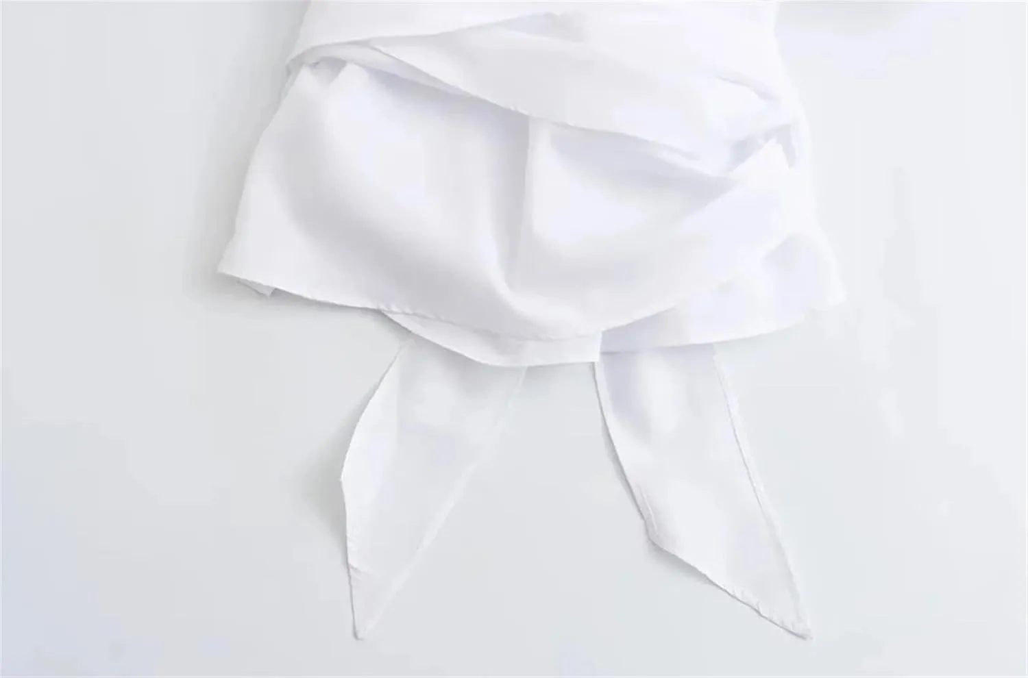 Women's Long Sleeve Kimono Shirt Bow Tie Front Button Shirt Lightweight Chic Tops