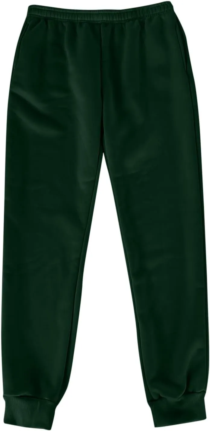 Women's Wide Leg Sweatpants Elastic High Waisted Fleece Baggy Joggers Casual Comfy Workout Lounge Yoga Pants Pockets